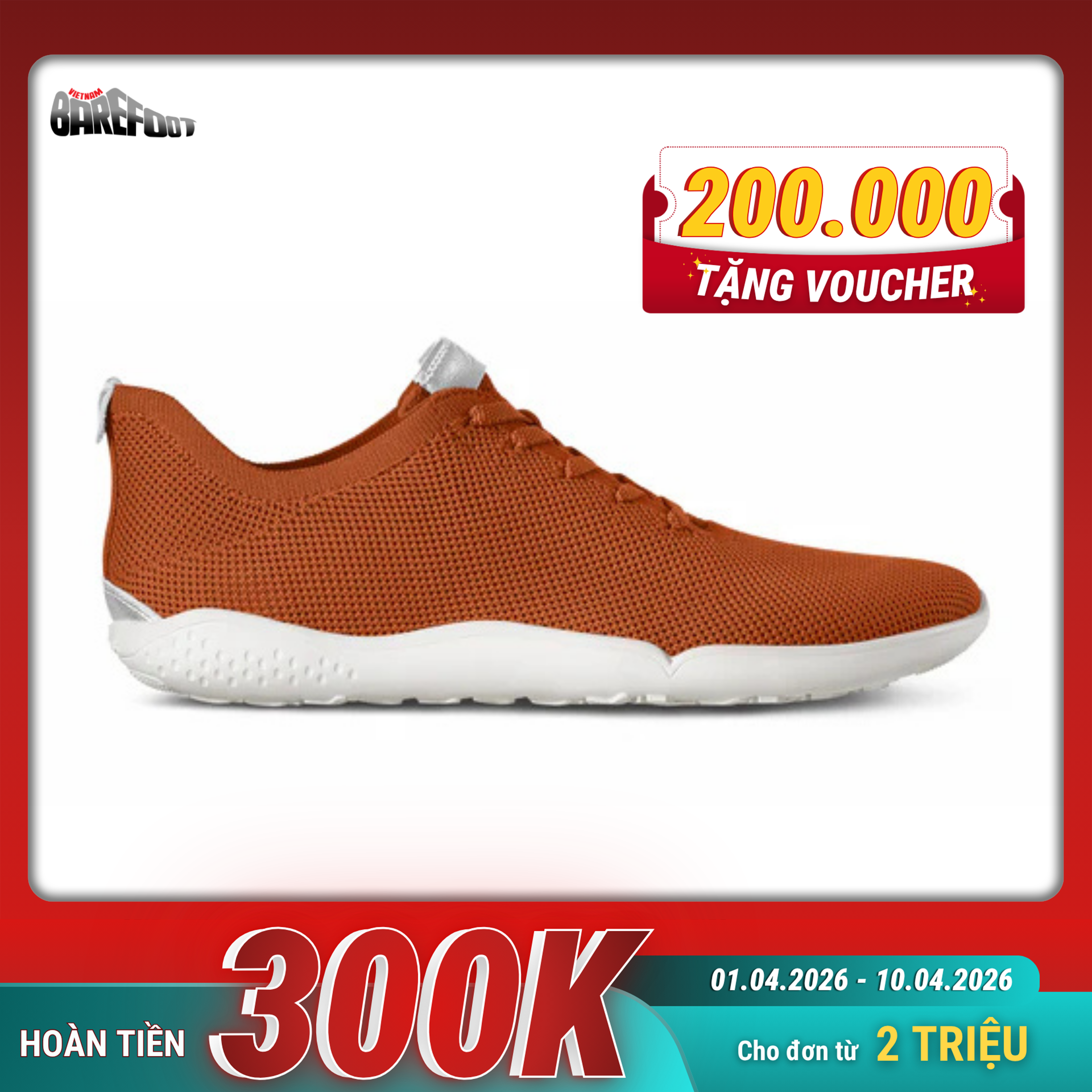 LONO EZY SLIP-ON ORANGE UNISEX FULL SIZE